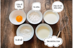 nguyên liệu làm bánh su kem