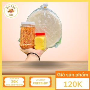 Bánh Tráng Phơi Sương Muối Tép Hành Cay Bơ