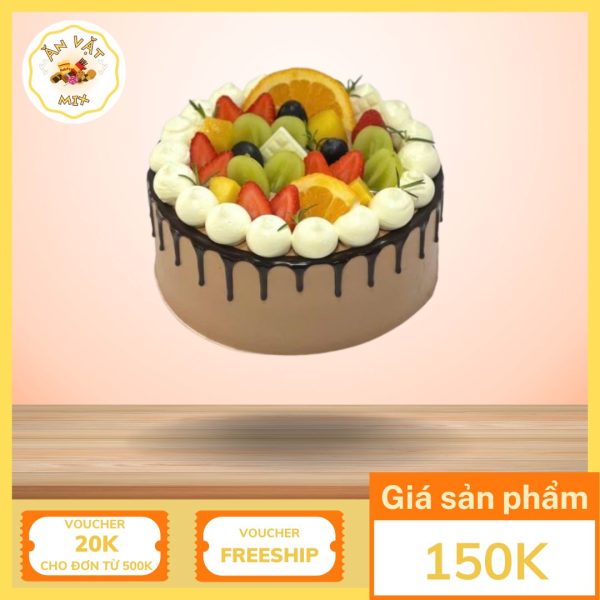 Bánh Sinh Nhật Su Kem Trái Cây – Dịu Dàng Và Thanh Mát