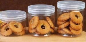 Ba lọ đựng bánh hình vòng,chất liệu nhựa.